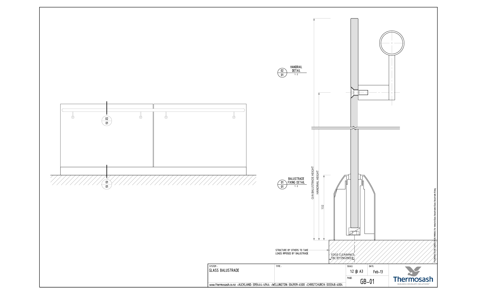 CAD Download - Glass Balustrade Channel Mount
