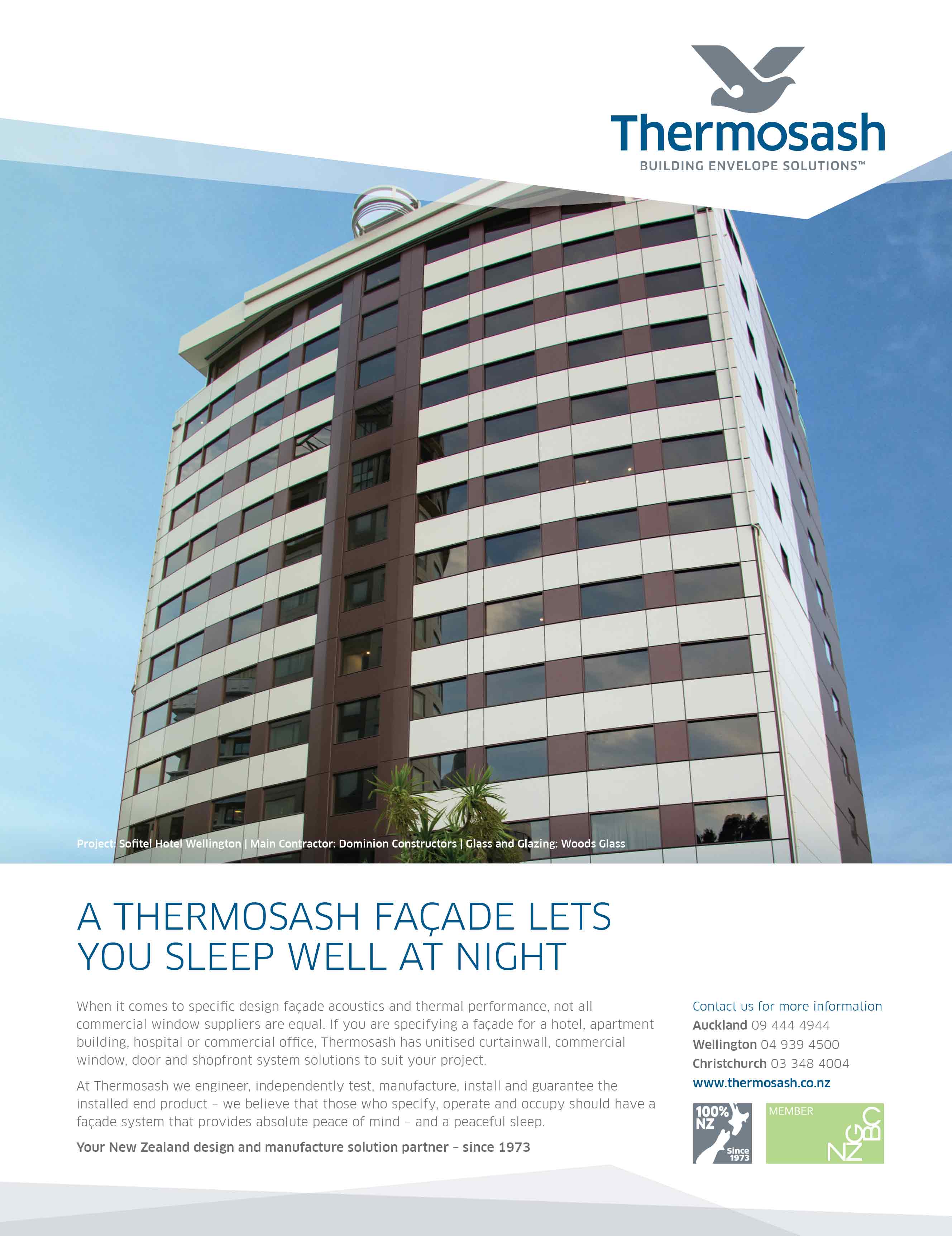 A Thermosash Facade lets you sleep well 