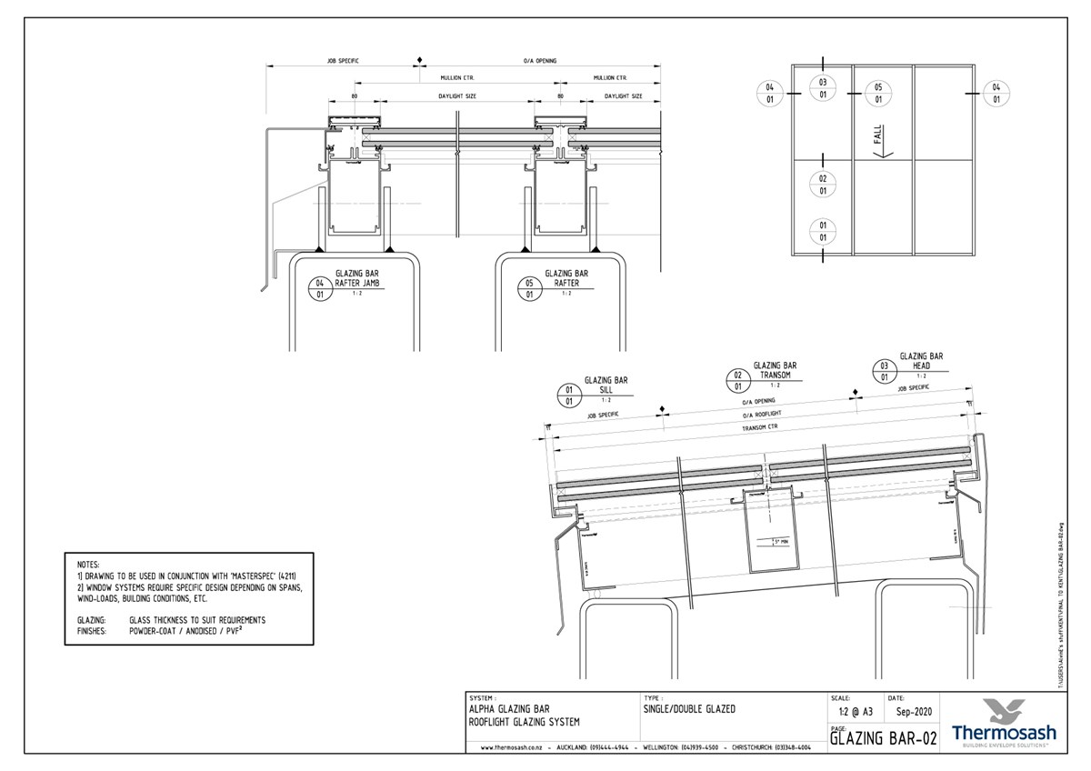 CAD Download - Alpha Glazing Bar - Single & Double Glazed