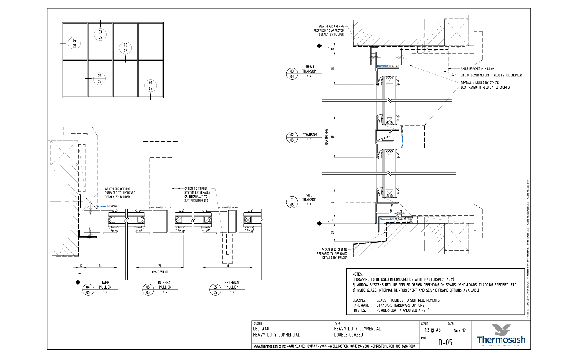 CAD Download - Delta 40 Commercial - Double Glazed