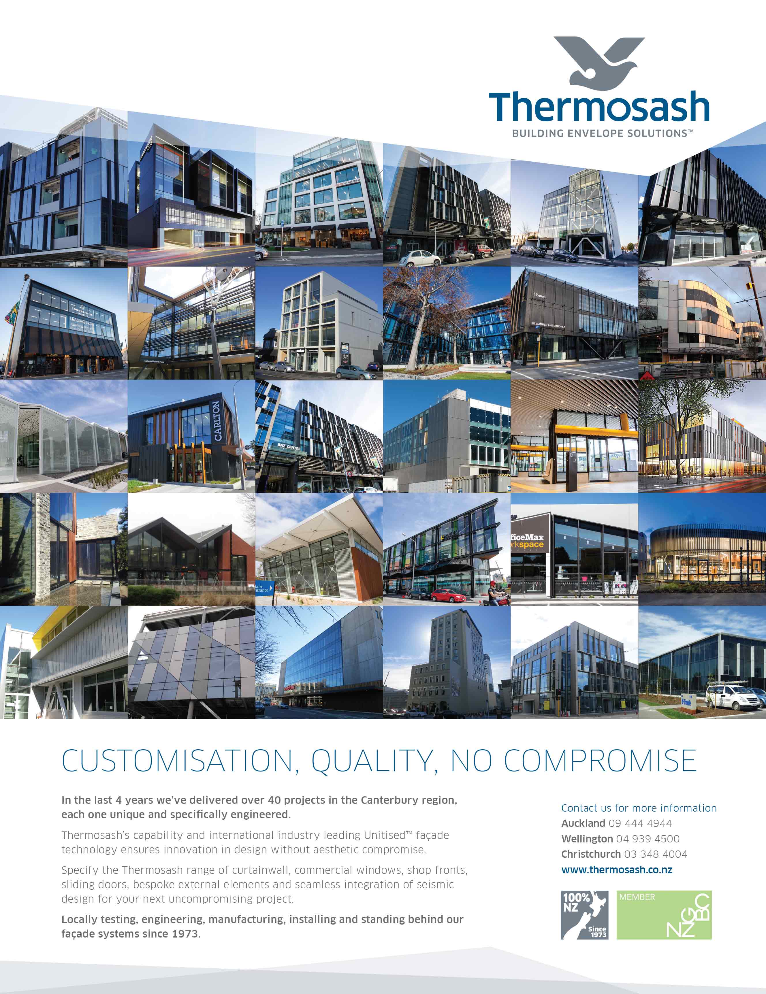 Customisation, Quality, No Compromise