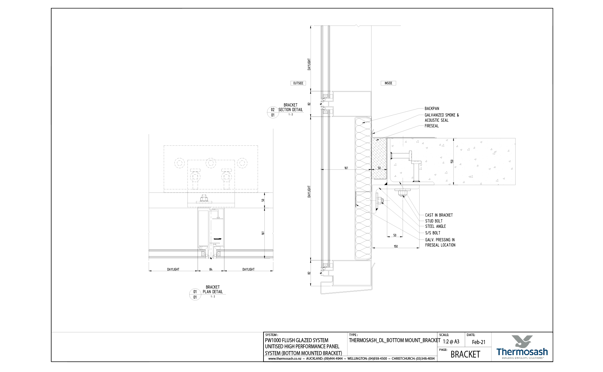 CAD Download - PW1000 - DL Bottom Mount Bracket