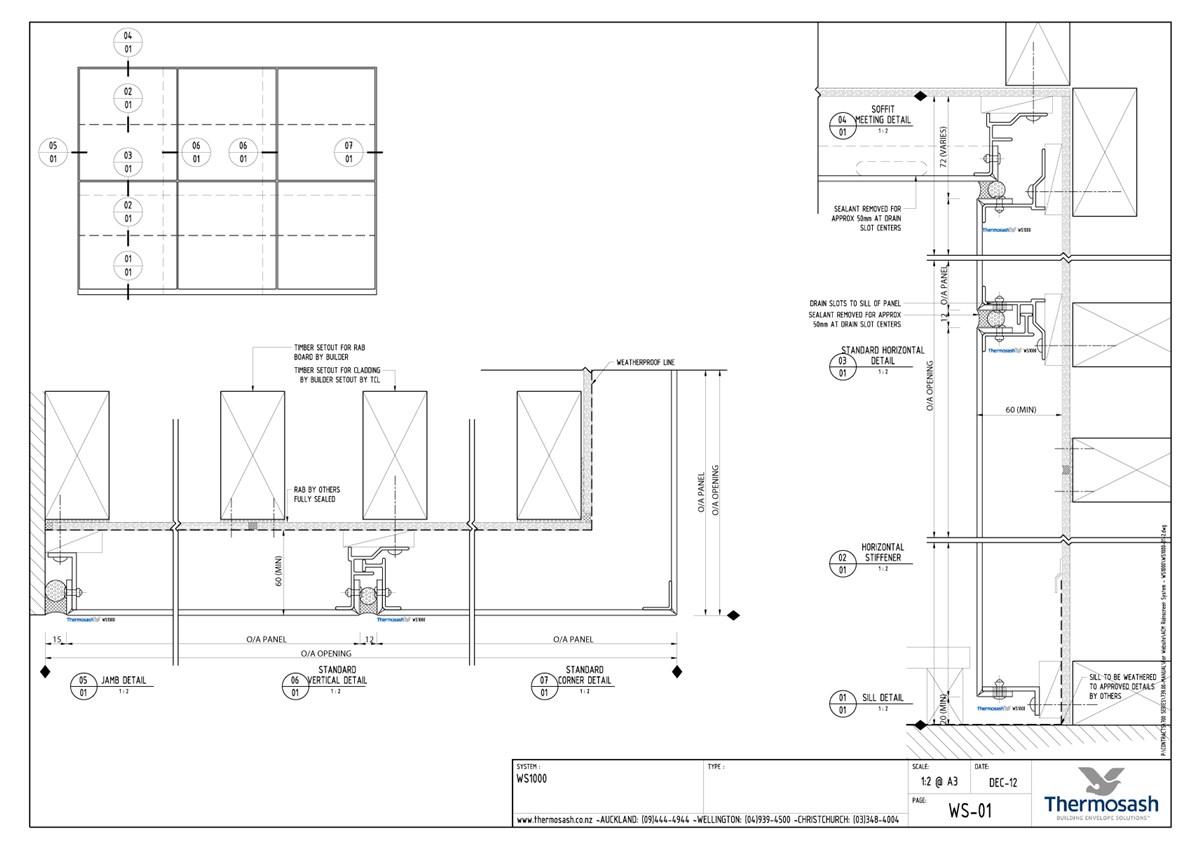 CAD Download - WS1000 - Fully Flushed Sealed Joint Cladding