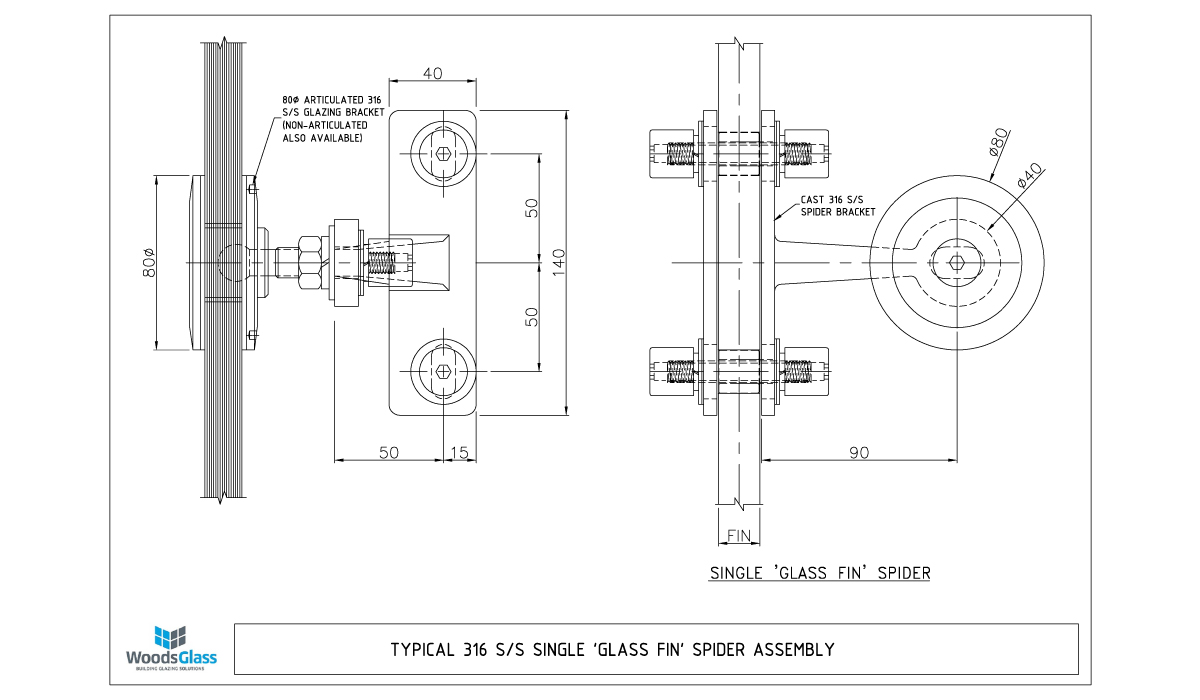 CAD Download - One Arm Fin Spider Assembly